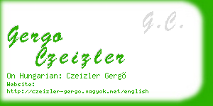 gergo czeizler business card